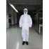 Disposable Bootie and Hood Coverall Suit Dustproof Breathable SMS Non woven Isolation Garment 185cm