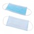 Disposable Non woven 3 layer Masks 3D Breathable Protective Cover blue 300pcs