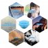 Disposable Non woven 3 layer Masks 3D Breathable Protective Cover blue 300pcs