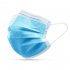 Disposable Non woven Three layer Mask Blue Hang Ear Style Protective Mask  white 1pc