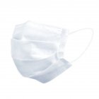 Disposable Non-woven Three-layer Mask Blue Hang Ear Style Protective Mask  white 1pc