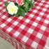 Disposable Thickened Table Cover Checkered Waterproof Tablecloth Birthday Party Decoration Blue  137X274 cm