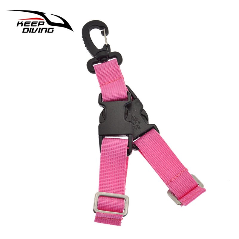 Diving Fins Quick-release Buckle Fins Rope Dive Gear Quick Release Buckle Pink_One size