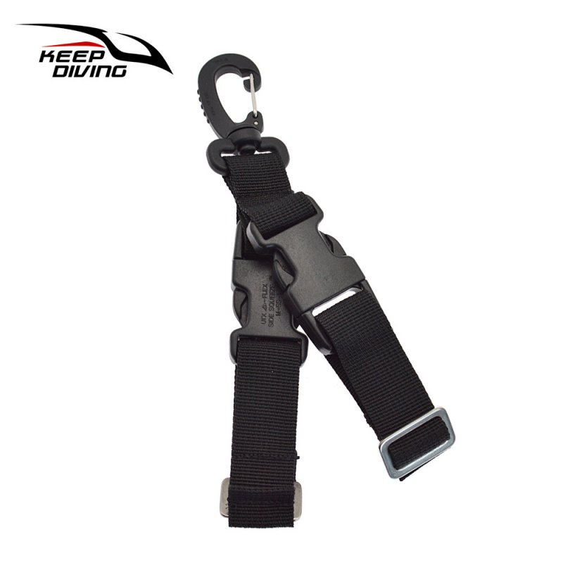 Diving Fins Quick-release Buckle Fins Rope Dive Gear Quick Release Buckle black_One size