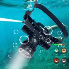 Diving Headlamp 20-40 Meters Waterproof Underwater Headlight L2 Led Head Flashlight L2 single head light-white light (standard belt)