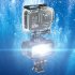 Diving Light  Underwater Video Light For Action Camera  Waterproof Rechargeable Dimmable 700LM Fill Light With Cold Shoe Adapter And Color Filter  For Outdoor L