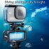 Diving Light  Underwater Video Light For Action Camera  Waterproof Rechargeable Dimmable 700LM Fill Light With Cold Shoe Adapter And Color Filter  For Outdoor L