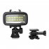Diving Light  Underwater Video Light For Action Camera  Waterproof Rechargeable Dimmable 700LM Fill Light With Cold Shoe Adapter And Color Filter  For Outdoor L