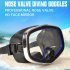 Diving Mask Professional Nose Valve Big Frame Snorkeling Diving Goggle Wide View Swimming Snorkeling Valve Mirror as picture show