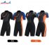 Diving Suit 3MM Siamese Short Sleeve Diving Clothes Thicken Warm Diving Surfing Jellyfish Swimwear Male orange M