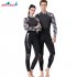 Diving Suit for Men 1 5MM Siamese Warm Jellyfish Suit Sun Block Female Ourdoor Long Sleeve Swimwear 1 5MM female black white XL
