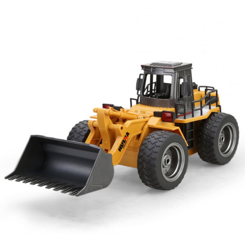 Huina 520 1:18 Remote Control Bulldozer Snow Plow Children Engineering Vehicle Model 