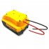 Diy Battery Adapter with Fixing Screw Holes Compatible for Dewalt 20v 18v Dcb Battery Series Yellow