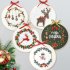 Diy Christmas Embroidery for Beginners Adults Cross Stitch Patterns Starter Kits with Embroidery Hoop Canvas size  30 30cm