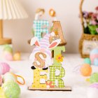 Diy Colorful Letter Wooden Ornament Rabbit Gnomes Easter Decoration Supplies Home Decoration Accessories Gnomes