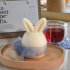 Diy Easter Bunny Silicone Candle Mold Reusable Moulds For Making Candles Gypsum Soap Resin Handicraft pendulous ears