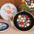 Diy Floral Hand embroidered Material  Kit Needle Thread Set With Embroidered Hoop Starry 1