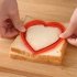 Diy Sandwich  Mold Sand wich Cutter Set For Kids Make Bread Toast Breakfast Lunch Red round