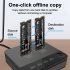 Dk300 M 2SATA Solid state Hard Drive Duplicator With Led Indication Light Double disk Reader Hard Drive Base black