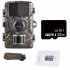 Dl001 Hunting Trail Camera 16mp Hd 1080p Wildlife Scouting Camera With 12m Night Vision Motion Sensor Ip66 Waterproof DL001 camera   32GB card