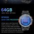 Dm30 Smart Watch Fitness Tracker 1 54 Inch Full Colorful Screen Heart Rate Blood Oxygen Monitor Sport Watch Black 64gb