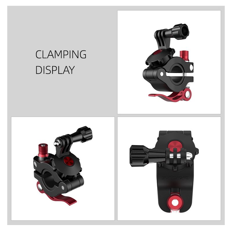 Sports Camera Bicycle Clamp Universal Adjustable Clips for GoPro 8 Osmo Action Osmo Pocket 