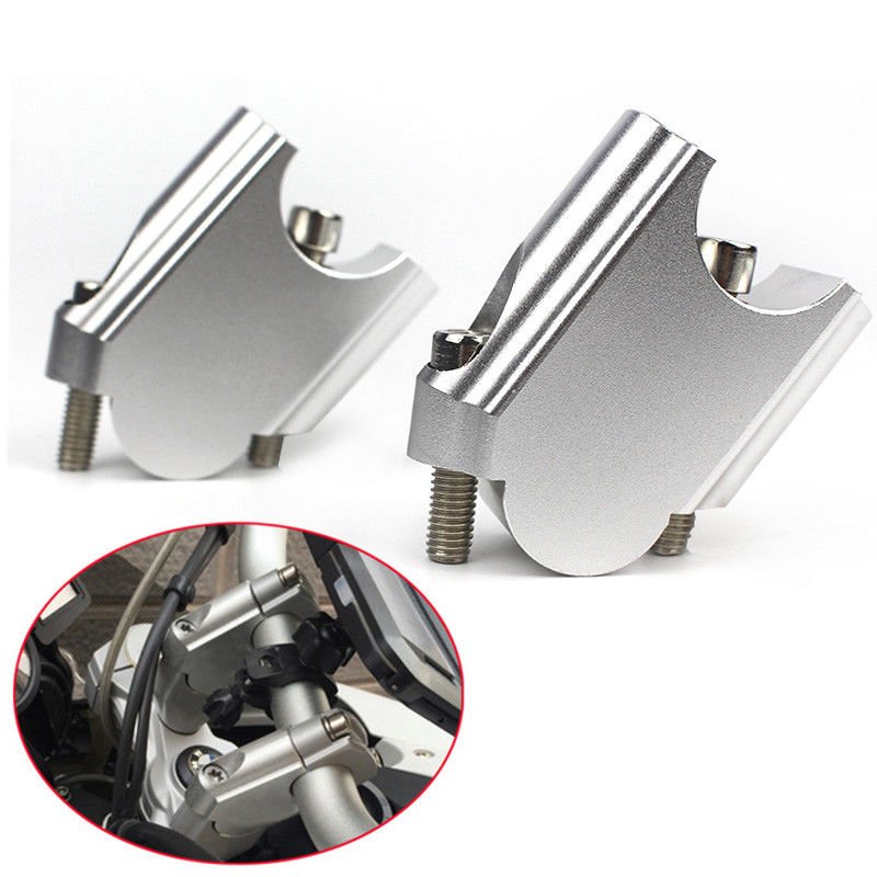 CNC Machining Handlebar Risers Bar Clamp Extend Adapter with Bolts for BMW F800R 15-17 
