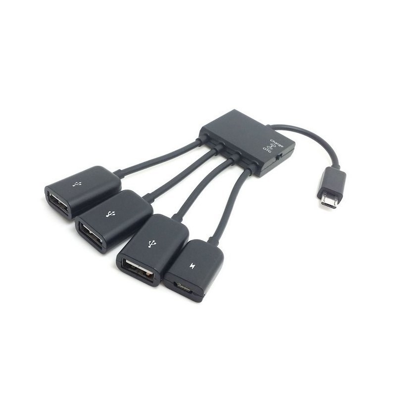 Micro USB OTG Hub Adapter for Smartphone / Tablet Micro USB Splitter for Apple Samsung Lenovo 