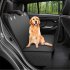 Dog Back Seat Car Cover Protector Waterproof Scratchproof Nonslip Hammock for Pet Against Dirt and Pet Hair Seat Covers full black