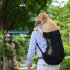 Dog Bag Carrier Pet Dog Backpack for Large Medium Small Dogs Breathable Travel Dog Bag for Riding Hiking blue L