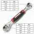 Dog Bone Wrench Multi Wrench 360 Degree Rotation 52 In 1 Multi purpose Flat Head Bolt Chromium Vanadium Alloy Steel Universal Wrench For Car Repair 52 in 1 wren