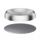 Dog Bowl Stainless Steel Dog Food Water Bowl With Anti-slip Silicone Mat Anti Overthrow Pet Grain Basin For Dogs Puppy Cat Kitten Pet Supplies as shown 1 piece