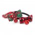 Dog Christmas Collar With Bells Cute Bow Tie Adjustable 27 40cm Neck Circumference Pet Collar Neck Accessories Green neck circumference 27 40cm