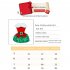 Dog Christmas Dress 3 Sizes Available Decorative Buckle Design Soft Comfortable Fleece Pet Clothes For Small Medium Large Dogs Green Mesh M
