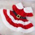 Dog Christmas Dress 3 Sizes Available Decorative Buckle Design Soft Comfortable Fleece Pet Clothes For Small Medium Large Dogs Green Mesh M