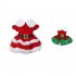 Dog Christmas Dress 3 Sizes Available Decorative Buckle Design Soft Comfortable Fleece Pet Clothes For Small Medium Large Dogs Green Mesh M
