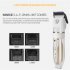 Dog Clippers Low Noise 1200MAH Rechargeable Cordless Electric Hair Clippers Grooming Tool For Dogs Cats Pets  Without Lubricant  gold