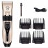Dog Clippers Low Noise 1200MAH Rechargeable Cordless Electric Hair Clippers Grooming Tool For Dogs Cats Pets  Without Lubricant  gold