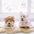Dog Cloak Winter Warm Cape Cute Cartoon Bear Blanket Nightgown Pet Supplies For Small Medium Large Dogs brown S  suitable for 1 5 3 kg 