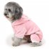 Dog Coat Piggy shape Four legged Autumn and Winter Casual Pet Clothes Pink M