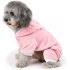 Dog Coat Piggy shape Four legged Autumn and Winter Casual Pet Clothes Pink XL