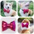 Dog Collar Cat Collar With Bow Tie Detachable Adjustable Kitten   Small Dogs Collar For Christmas Daily Walks Training Family Picnics Weddings rose red L   40 55c