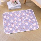 Dog Cooling Mat, Pet Cooling Mat With Anti Slip Particles, 3 Layer Design, Pet Outdoor Summer Cooling Cushion Self Cooling Pad For Dogs, Cats, Kids 70x50cm Purple rabbit latex pad