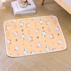 Dog Cooling Mat, Pet Cooling Mat With Anti Slip Particles, 3 Layer Design, Pet Outdoor Summer Cooling Cushion Self Cooling Pad For Dogs, Cats, Kids 70x50cm Orange cat latex pad