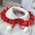 Dog Cosplay Collar Cape With Plush Balls Cat Costume Clothes Photo Props Decorations For Halloween Thanksgiving Christmas Valentine s Day 0773  sky blue M plush