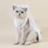 Dog Dress For Wedding Stylish Puppy Formal Apparel Princess Dress Bow Veil Crown Hairpin Set Birthday Party Valentine s Day Celebrations Dog Accessories Dress K