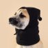 Dog Ear Muffs Christmas Pet Hat Ears Warm Cover Winter Hat Dog Head Wrap Costume For Holiday Props Birthdays Cosplay black M
