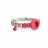 Dog Floral Collar With Holder 18 30cm Adjustable Size Pet Positioning Collar Neck Accessories For Small Medium Large Dogs Red flowers