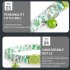 Dog Floral Collar With Holder 18 30cm Adjustable Size Pet Positioning Collar Neck Accessories For Small Medium Large Dogs Blue Rainforest