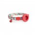Dog Floral Collar With Holder 18 30cm Adjustable Size Pet Positioning Collar Neck Accessories For Small Medium Large Dogs Blue Rainforest